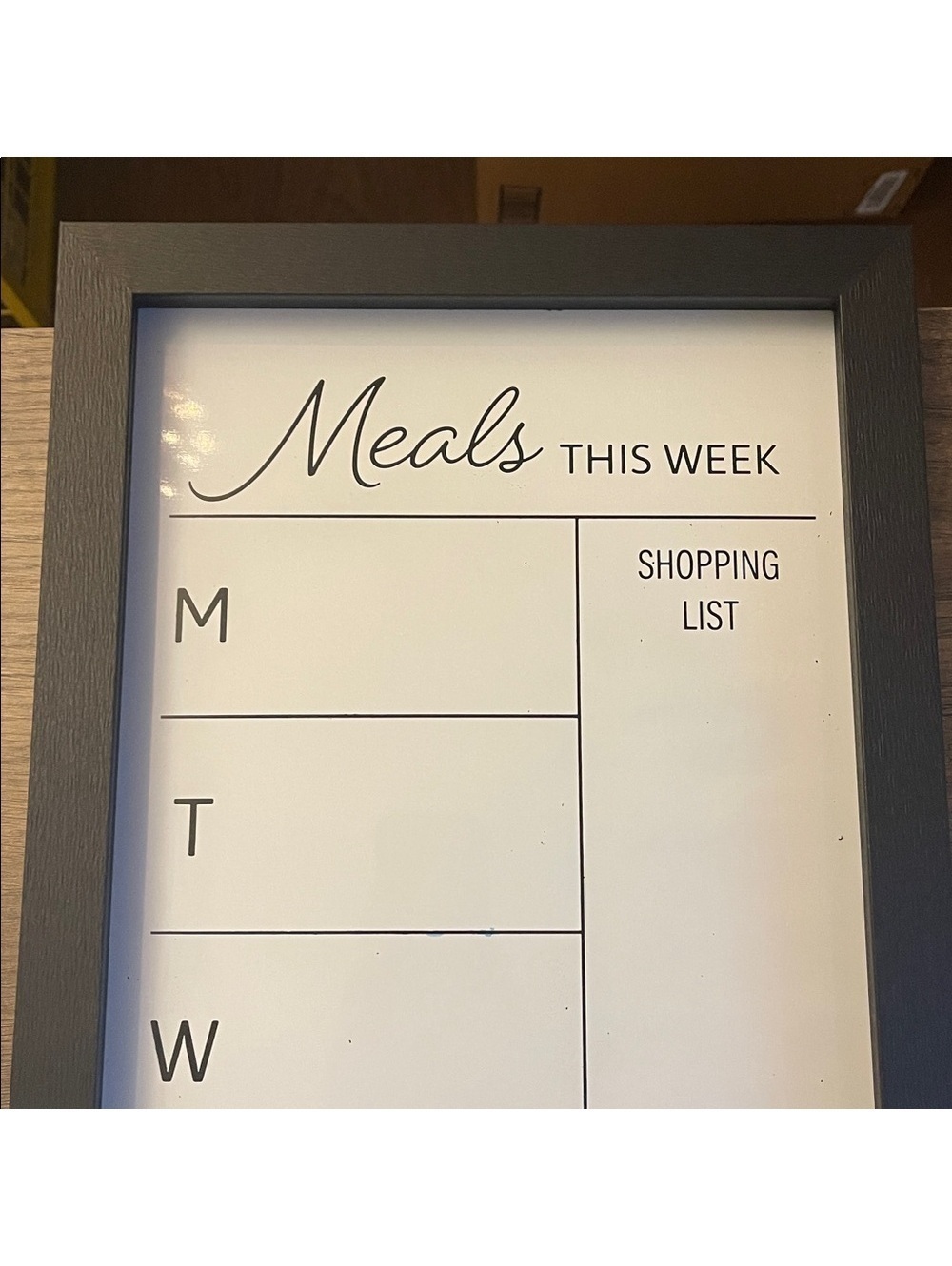 Amazon Essentials | 11" x 24" Dry Erase Weekly Meal Planner